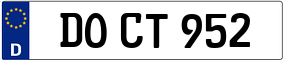 Trailer License Plate